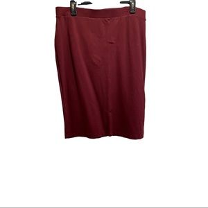 Liz Claiborne Burgundy Pencil Skirt